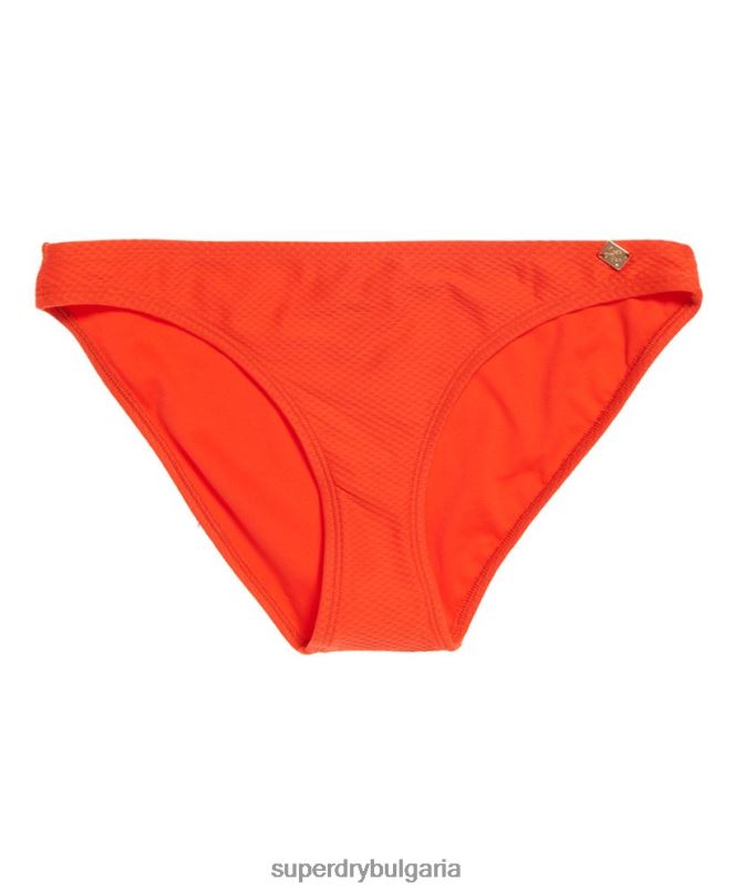 Superdry облекло N00H3264 оранжево Жени sophia текстурирани бикини