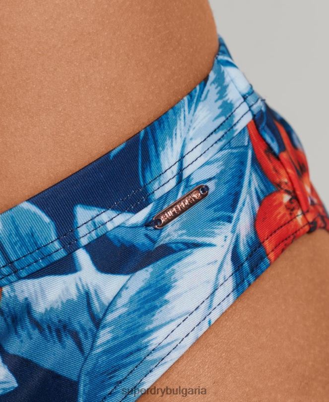 Superdry облекло N00H6523 тъмно синьо Жени ретро хипстър бикини слипове