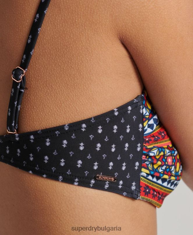 Superdry облекло N00H6636 мулти Жени винтидж туист бикини с бандо