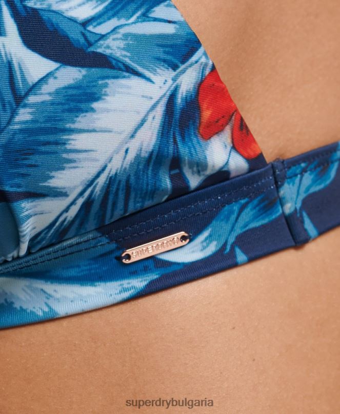 Superdry облекло N00H6767 тъмно синьо Жени ретро бикини с t отзад