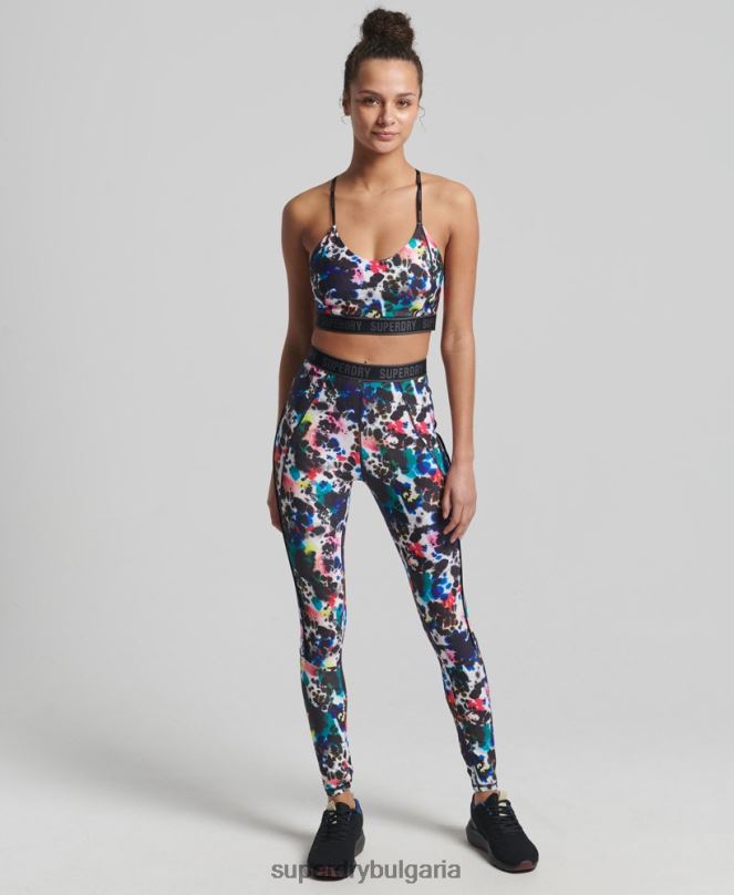 Superdry облекло N00H4197 мулти Жени еластичен сутиен със среден удар