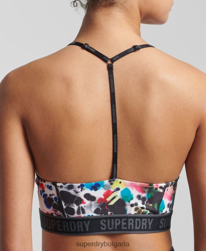 Superdry облекло N00H4197 мулти Жени еластичен сутиен със среден удар