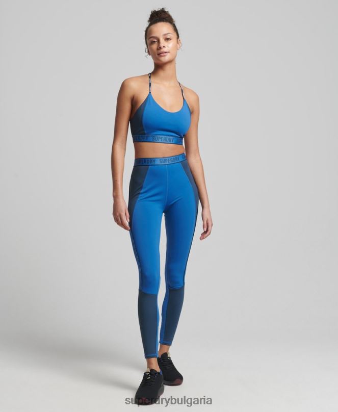 Superdry облекло N00H4198 син Жени еластичен сутиен със среден удар