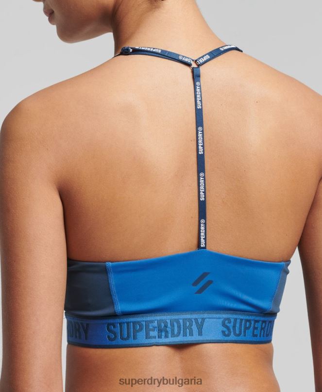 Superdry облекло N00H4198 син Жени еластичен сутиен със среден удар