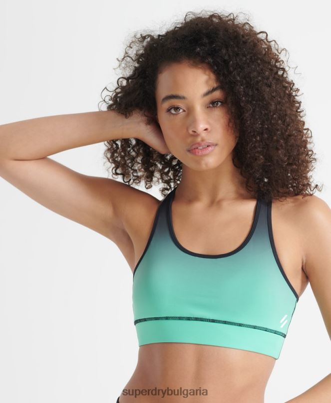 Superdry облекло N00H4203 тюркоаз Жени тренировъчен основен сутиен