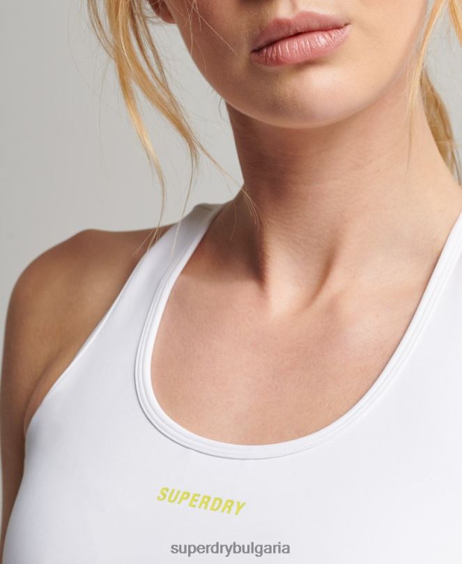 Superdry облекло N00H4208 бяло Жени шлейф със заключване на сутиен със среден удар