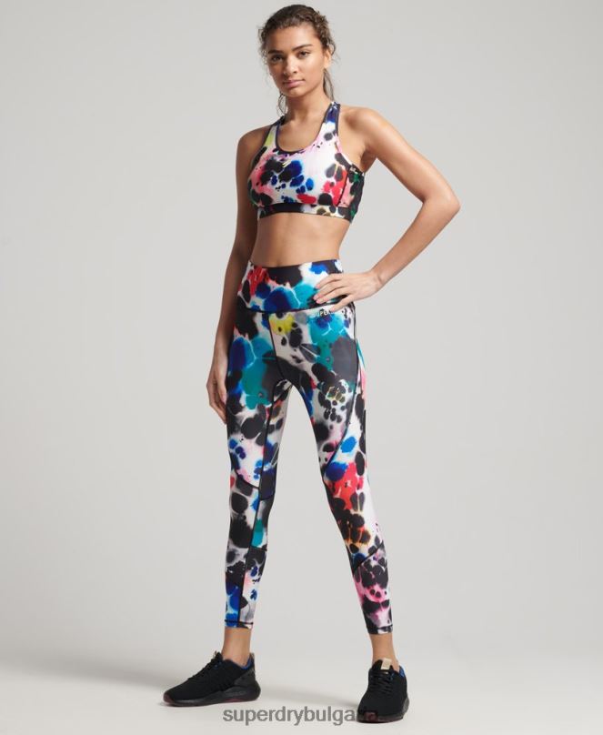 Superdry облекло N00H6321 мулти Жени сутиен със средно въздействие