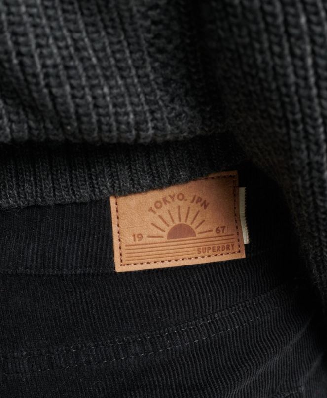 Superdry облекло N00H2311 черен Жени тънки дънки със средна височина