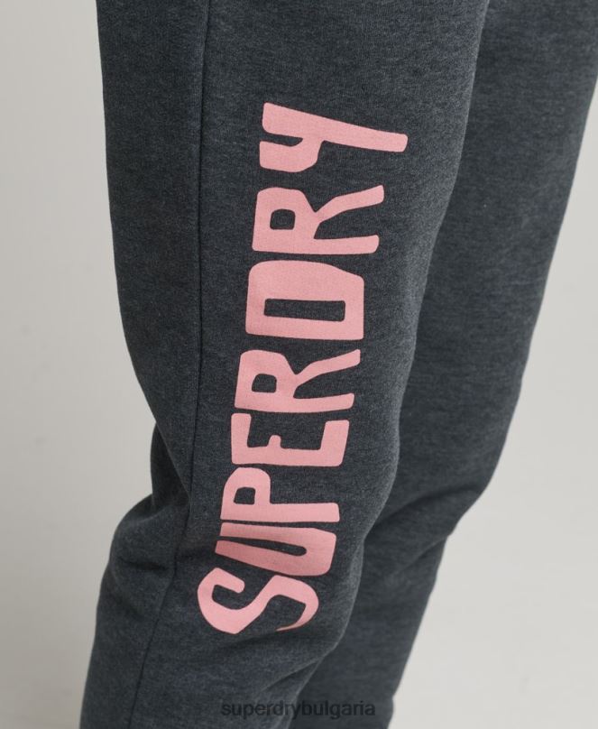 Superdry облекло N00H2254 червен Жени реколта кали изрязани джогинг
