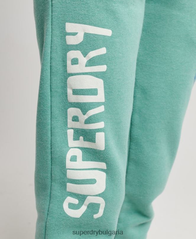 Superdry облекло N00H2269 зелено Жени реколта кали изрязани джогинг