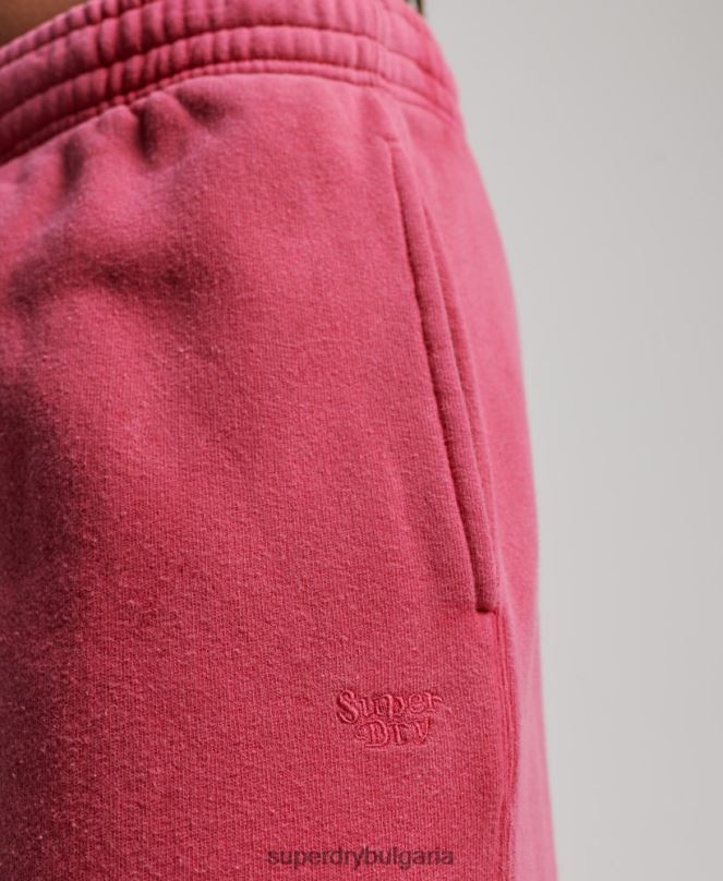 Superdry облекло N00H3894 розово Жени измийте прави джогинг