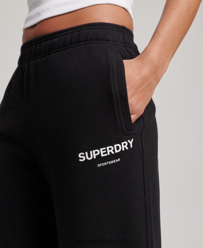 Superdry облекло N00H3895 черен Жени основни спортове за джогинг