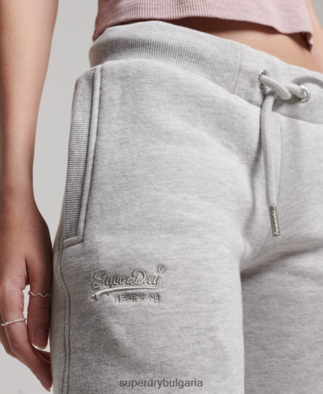 Superdry облекло N00H3896 светло сив Жени джогинг ретро бродирани лого