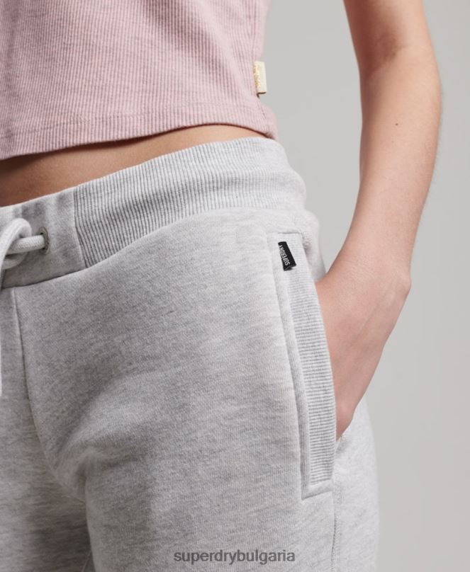 Superdry облекло N00H3896 светло сив Жени джогинг ретро бродирани лого