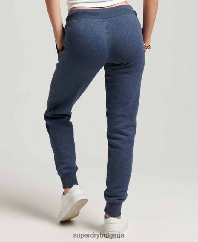 Superdry облекло N00H3898 военноморски флот Жени джогинг ретро бродирани лого