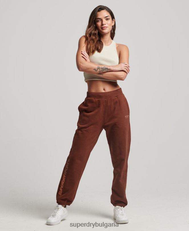 Superdry облекло N00H3899 кафяво Жени основни джогинг