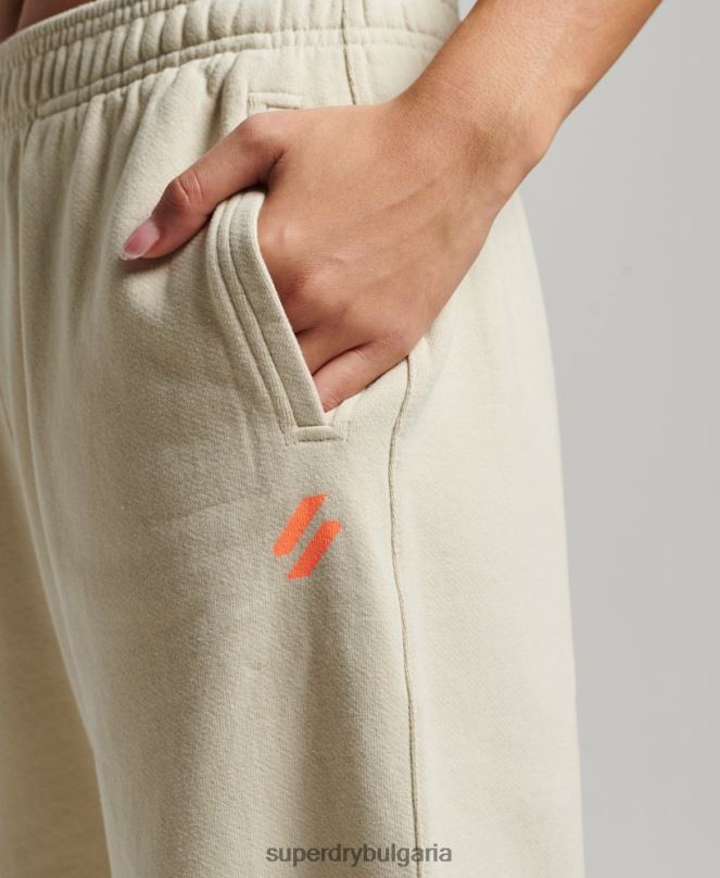 Superdry облекло N00H3902 бежово Жени основни спортове за джогинг