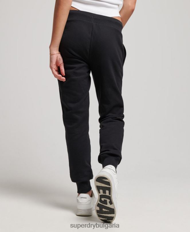 Superdry облекло N00H3903 черен Жени джогинг ретро бродирани лого