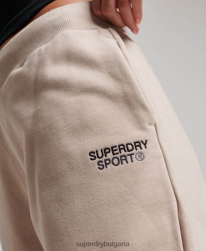 Superdry облекло N00H3905 бежово Жени основни джогинг