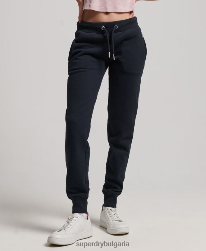 Superdry облекло N00H3906 военноморски флот Жени джогинг ретро бродирани лого