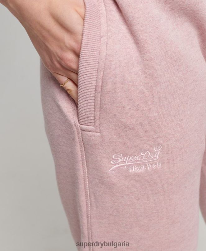 Superdry облекло N00H3911 розово Жени джогинг ретро бродирани лого