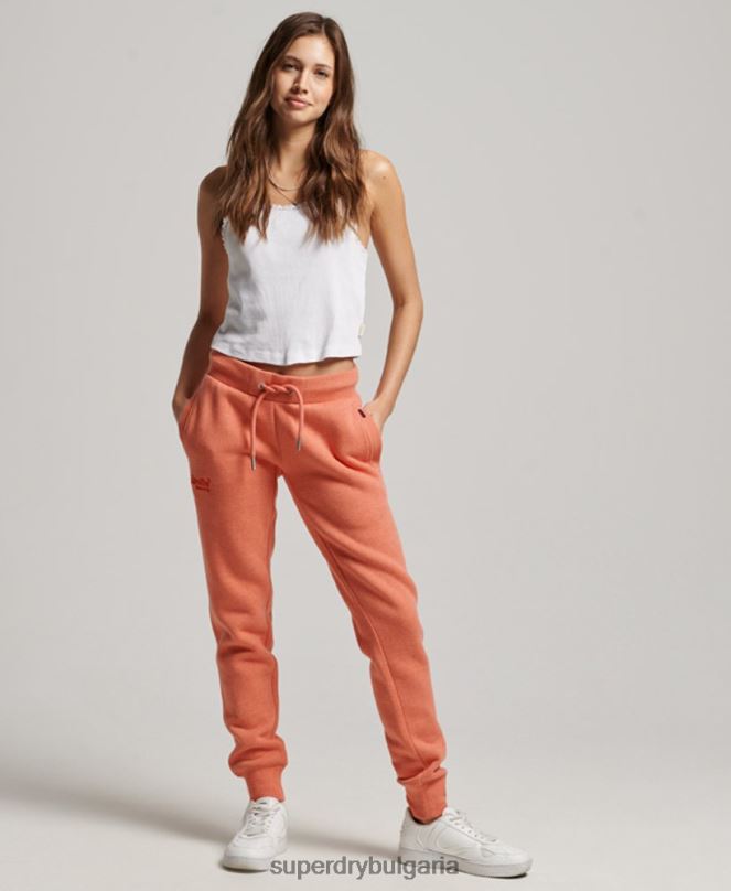 Superdry облекло N00H3913 корал Жени джогинг ретро бродирани лого