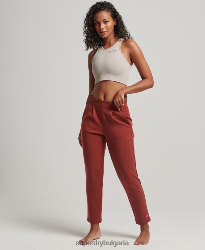 Superdry облекло N00H3914 кафяво Жени гъвкави маратонки за джогинг