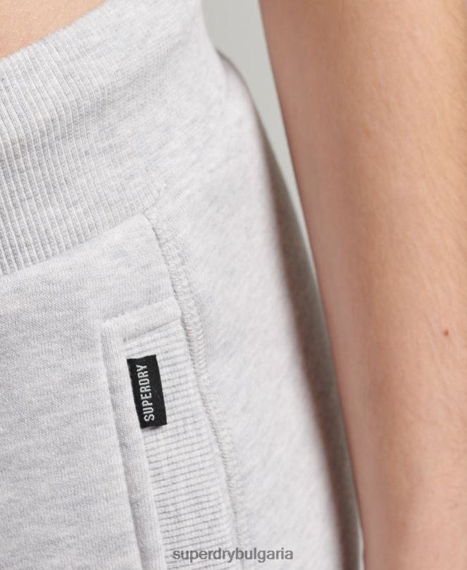 Superdry облекло N00H3915 светло сив Жени джогинг ретро бродирани лого от органичен памук