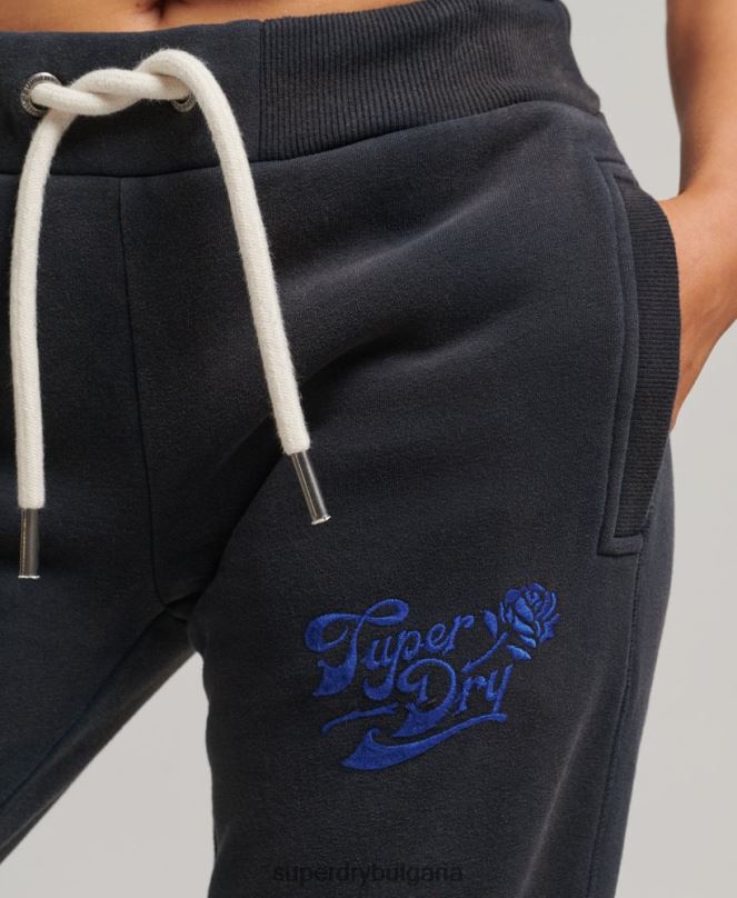 Superdry облекло N00H3922 военноморски флот Жени гордост и крафт джогинг