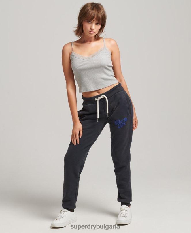 Superdry облекло N00H3922 военноморски флот Жени гордост и крафт джогинг