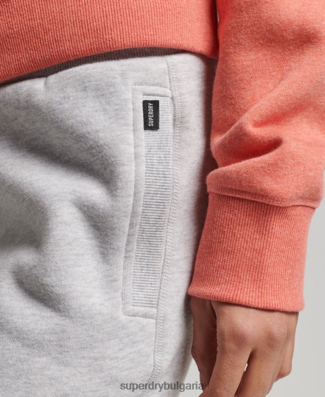 Superdry облекло N00H3924 светло сив Жени джогинг ретро бродирани лого от органичен памук