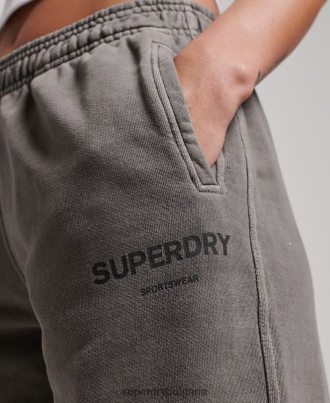 Superdry облекло N00H3926 сиво Жени основни спортове за джогинг
