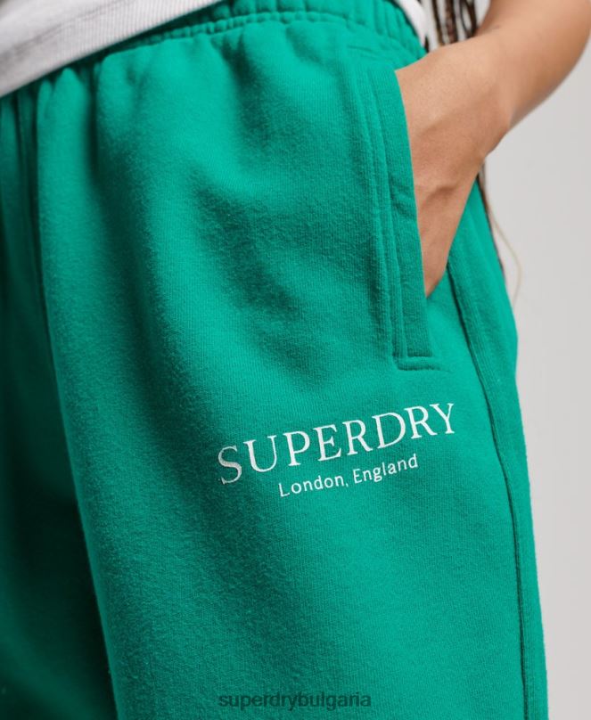 Superdry облекло N00H3931 зелено Жени основни спортове за джогинг