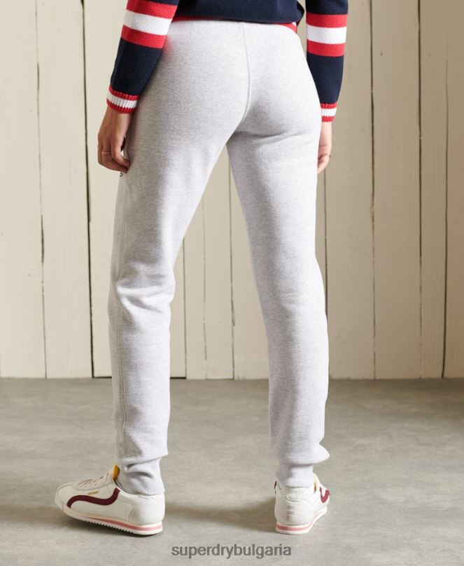 Superdry облекло N00H3934 светло сив Жени колегиални джогинг