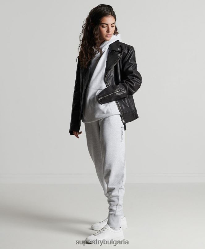 Superdry облекло N00H3936 светло сив Жени рециклирани микро странични маратонки