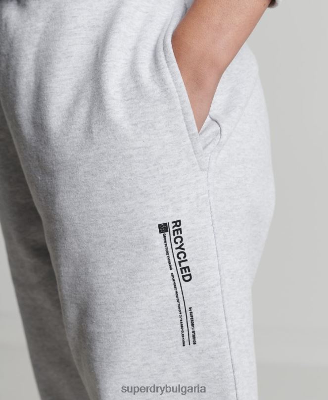 Superdry облекло N00H3936 светло сив Жени рециклирани микро странични маратонки
