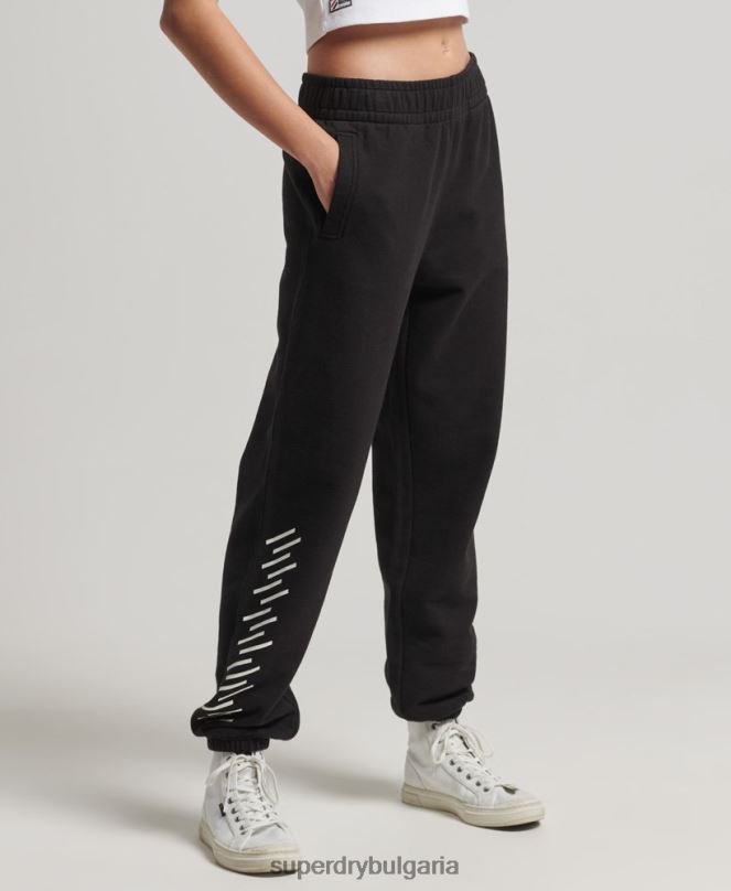 Superdry облекло N00H3940 черен Жени основни спортове за джогинг