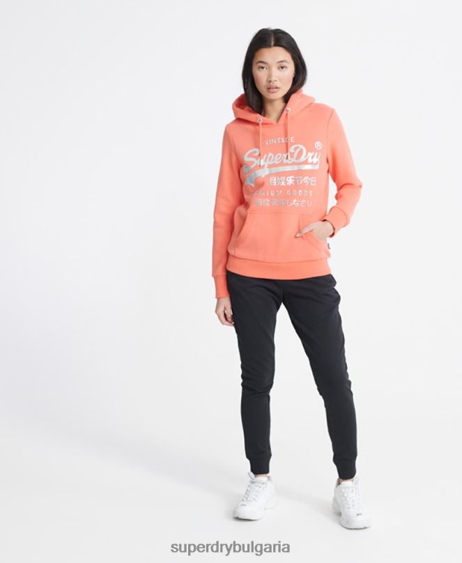 Superdry облекло N00H3941 черен Жени маратонки за джогинг със стандартен етикет от органичен памук