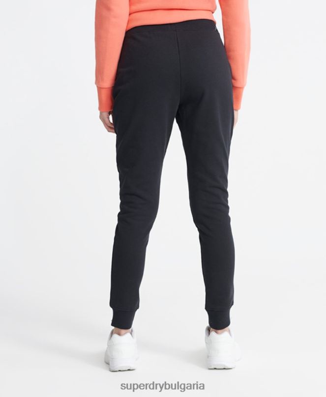 Superdry облекло N00H3941 черен Жени маратонки за джогинг със стандартен етикет от органичен памук