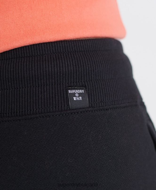 Superdry облекло N00H3941 черен Жени маратонки за джогинг със стандартен етикет от органичен памук