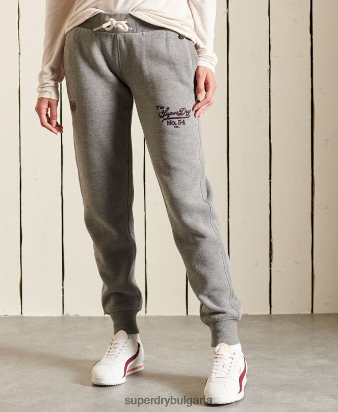 Superdry облекло N00H3942 тъмно сив Жени гордост в крафт джогингите