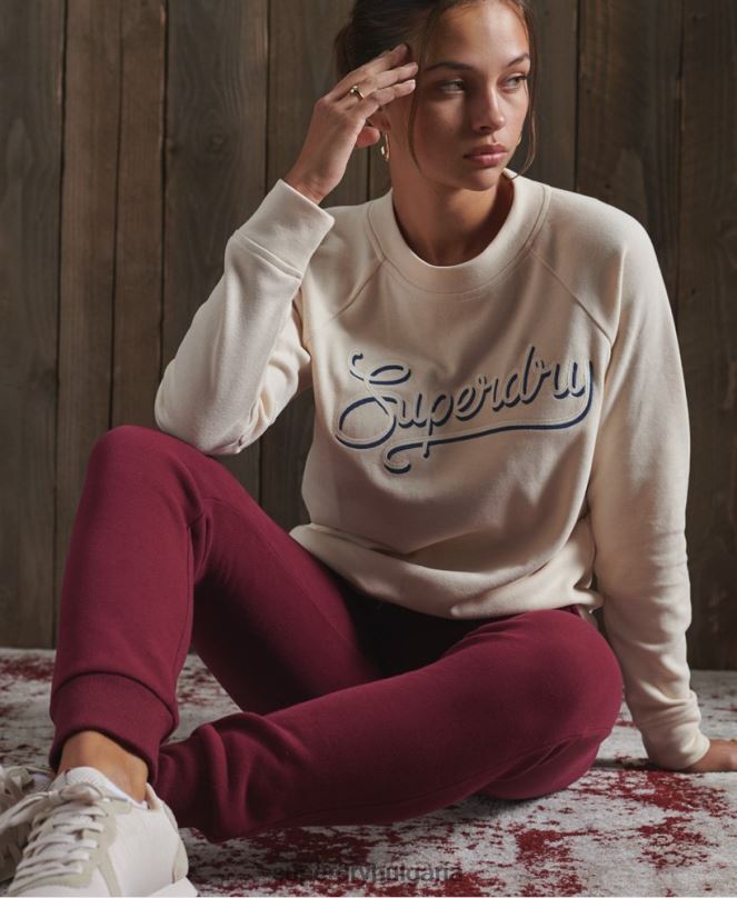 Superdry облекло N00H3945 червен Жени класически джогинг за лека атлетика