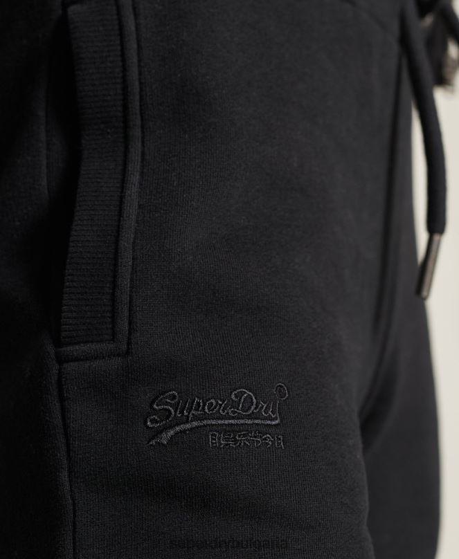 Superdry облекло N00H3947 черен Жени класически джогинг с оранжев етикет