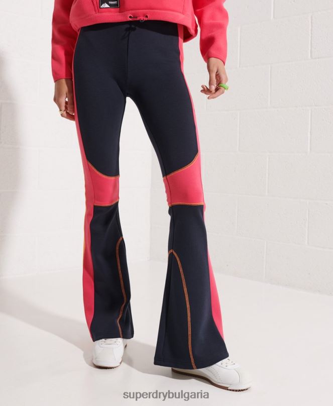 Superdry облекло N00H3948 военноморски флот Жени планински издигнат пламък джогинг
