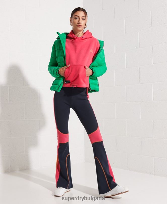 Superdry облекло N00H3948 военноморски флот Жени планински издигнат пламък джогинг