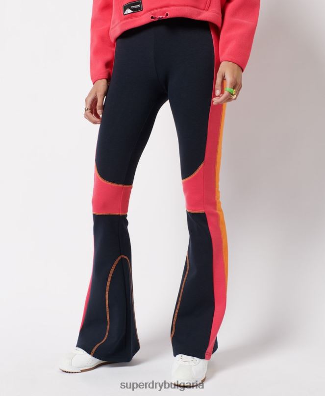 Superdry облекло N00H3948 военноморски флот Жени планински издигнат пламък джогинг