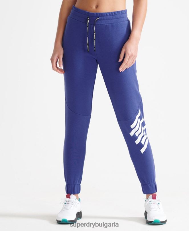 Superdry облекло N00H6354 син Жени тренирайте коре джогинг