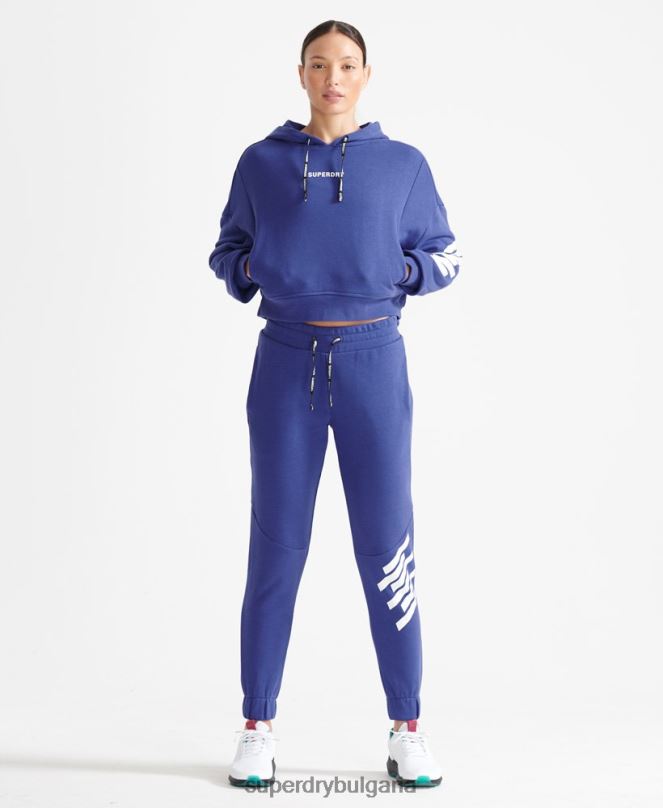 Superdry облекло N00H6354 син Жени тренирайте коре джогинг