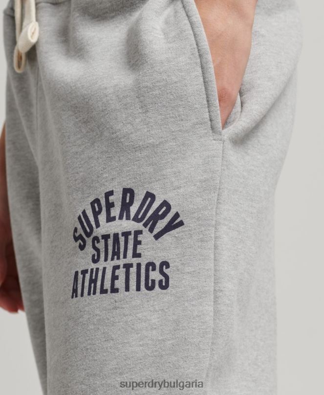 Superdry облекло N00H6511 сиво Жени реколта студентски джогинг