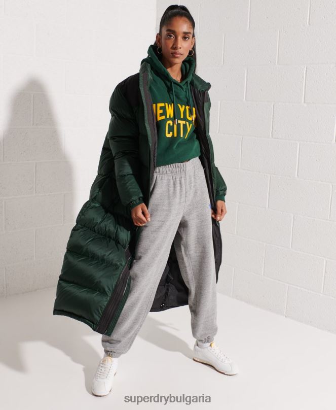 Superdry облекло N00H6563 светло сив Жени джогери от градски колеж